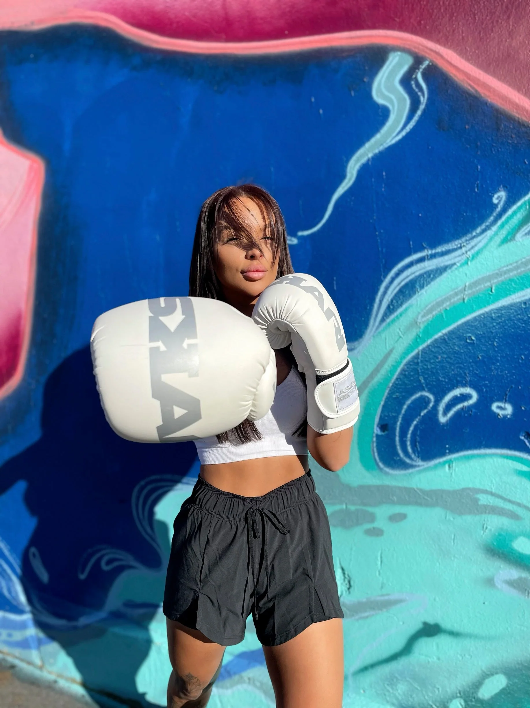 ASKARI WHITE SENSATION BOXING GLOVES - Image 5