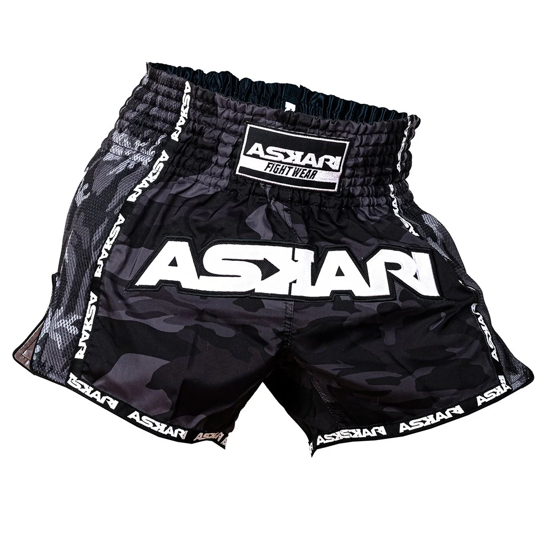"BLACK DESERT" MUAY THAI SHORTS - Image 3