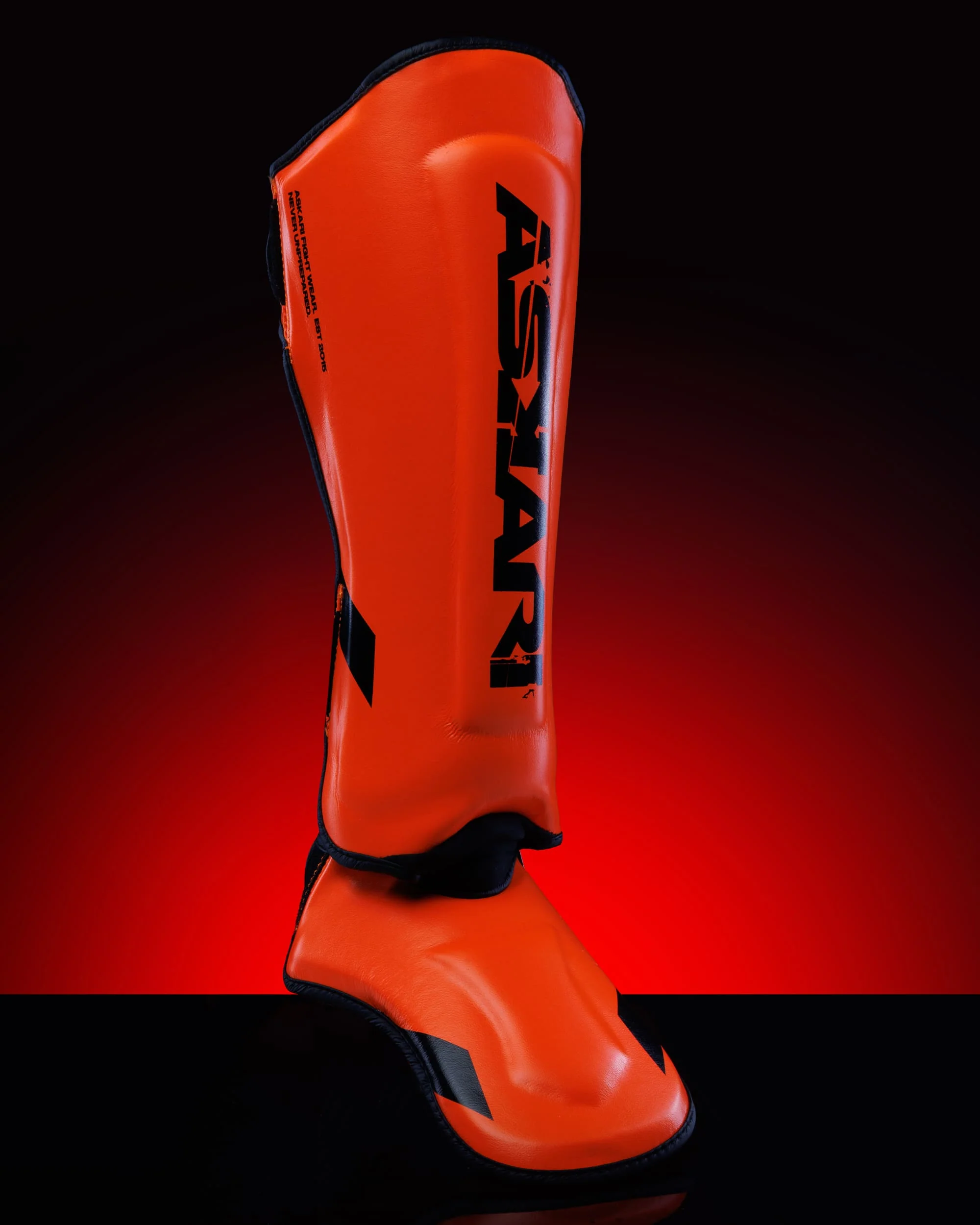 "BLAZE" SHINGUARDS [FLUOR ORANGE] - Image 2