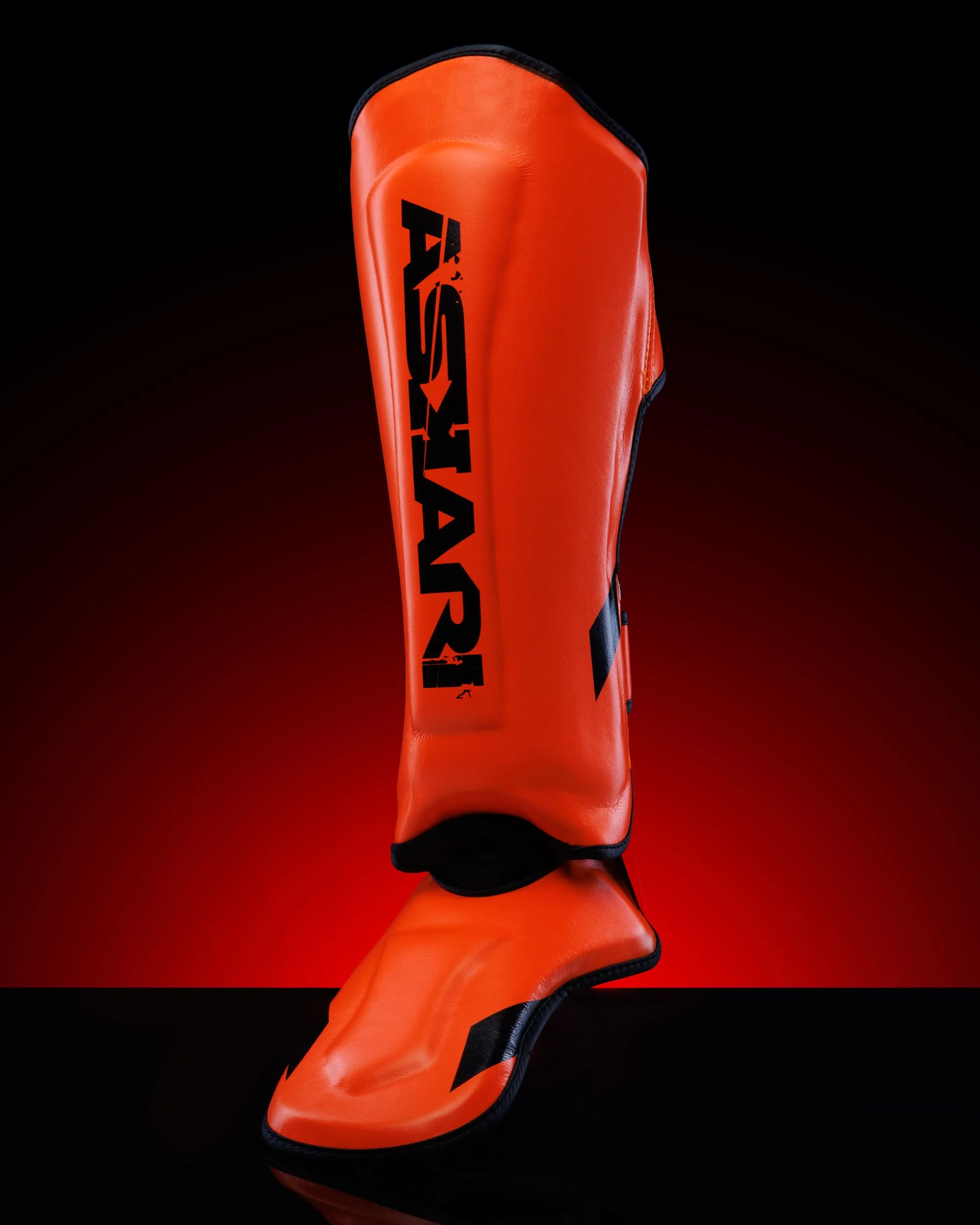 "BLAZE" SHINGUARDS [FLUOR ORANGE] - Image 3