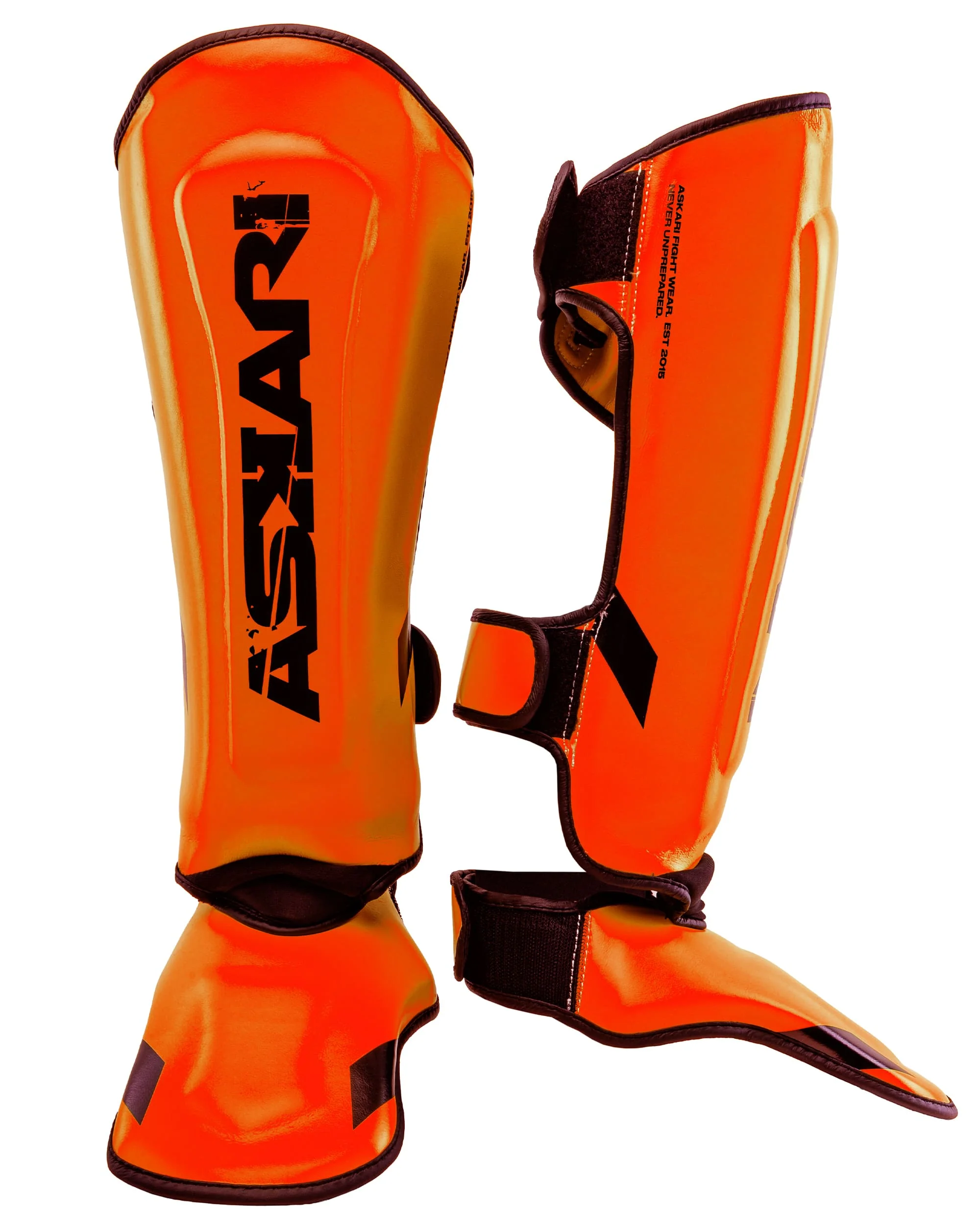 "BLAZE" SHINGUARDS [FLUOR ORANGE] - Image 4