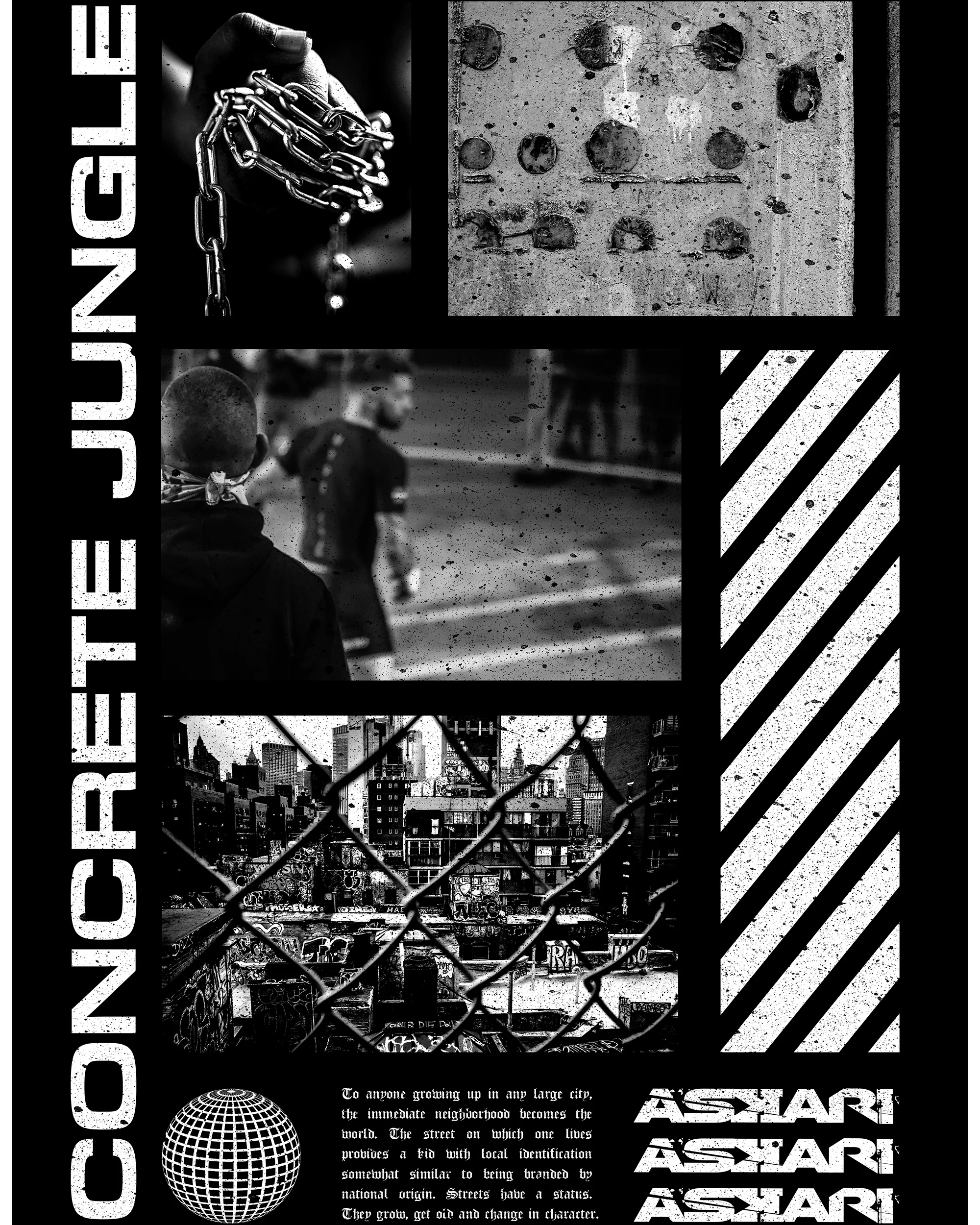 "CONCRETE JUNGLE" OVERSIZE T-SHIRT - Image 4