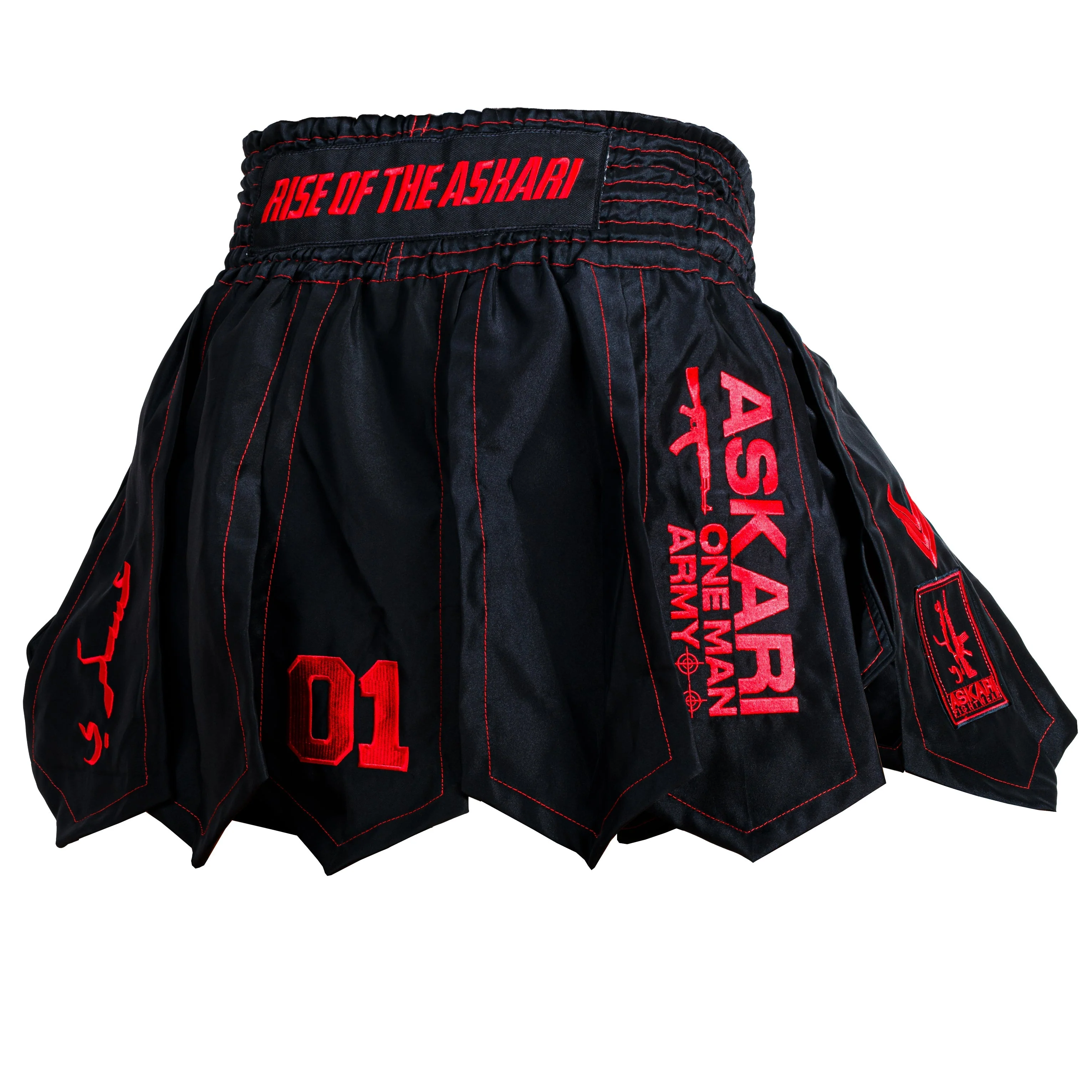 GLADIATOR SHORTS [BLACK/RED] - Image 5