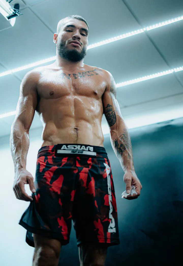 JJ MMA SHORTS [RED CAMOUFLAGE] - Image 3