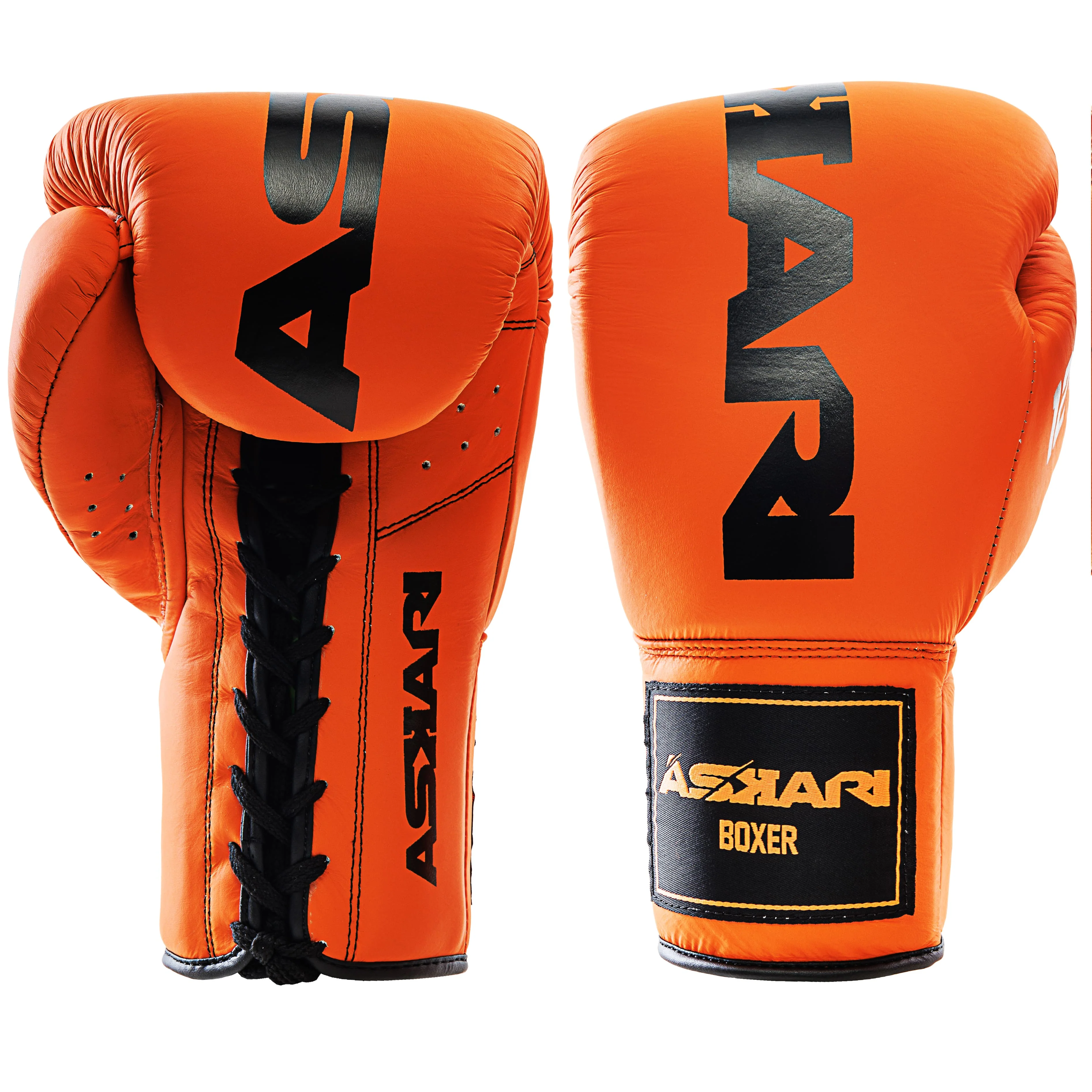 LACE UP PROFFESIONAL BOXING GLOVES [FIRE] - Image 3