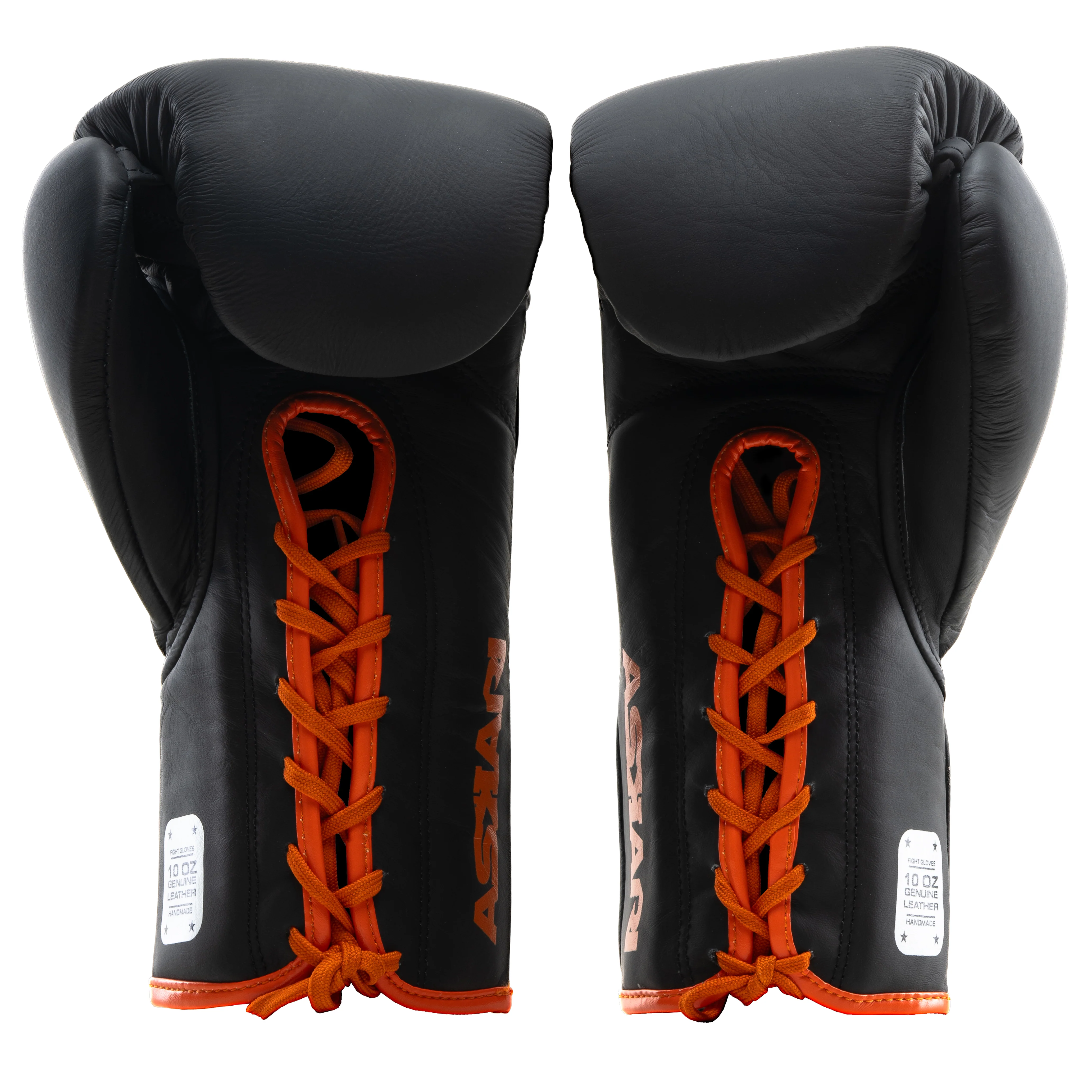 LACE UP PROFFESIONAL BOXING GLOVES [BLK-FIRE] - Image 3