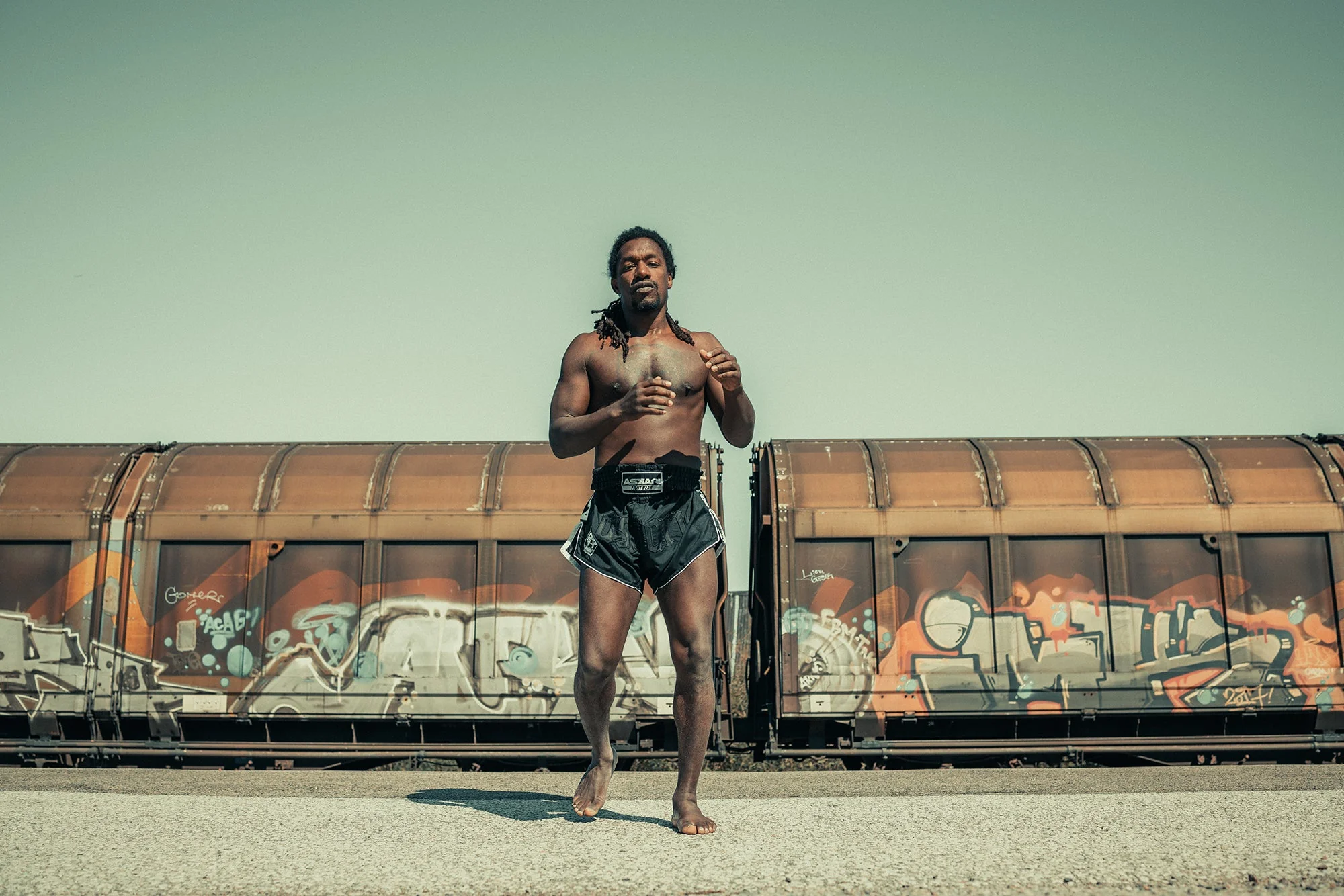 "MARLBORO" MUAY THAI SHORTS - Image 16