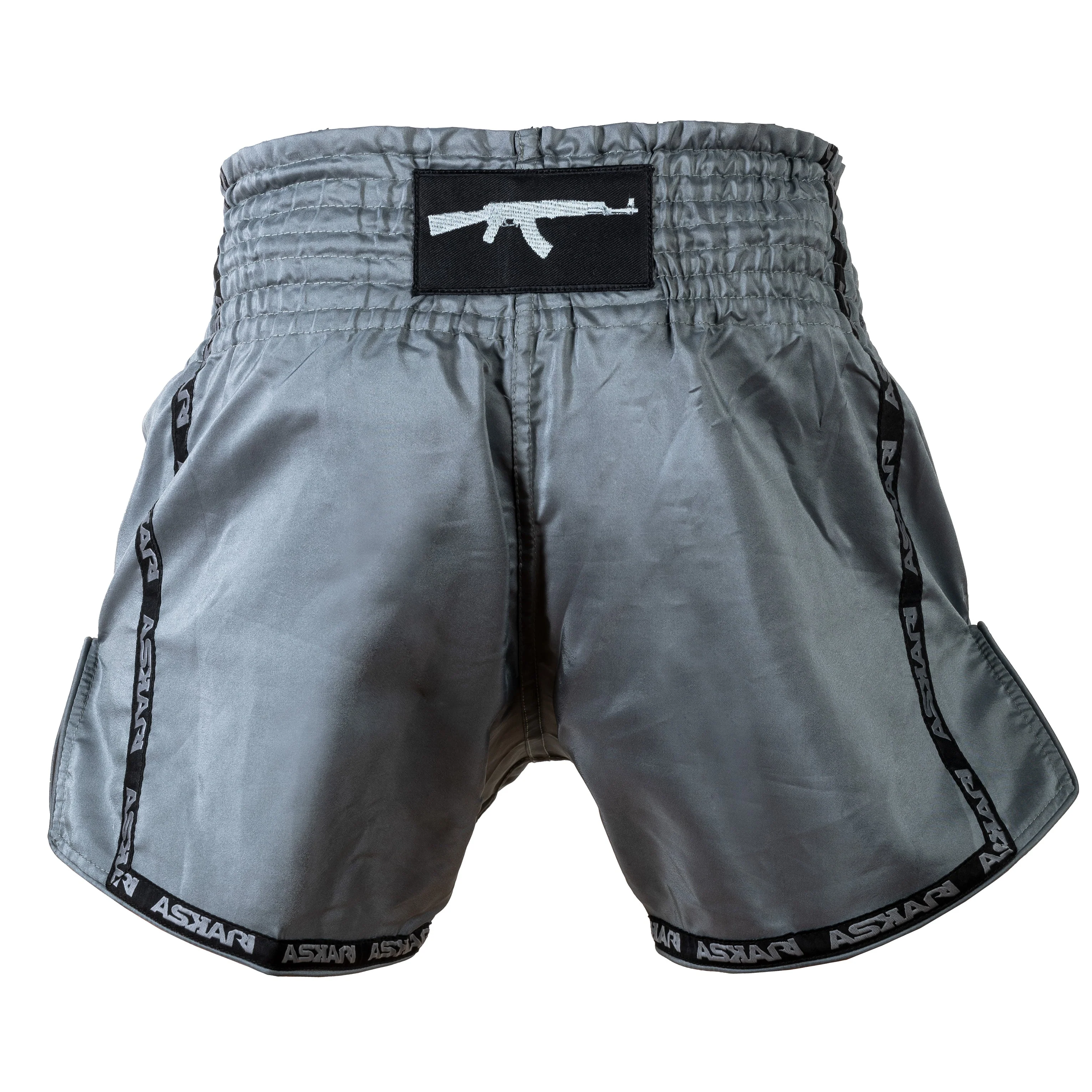 "ONE MAN ARMY" MUAY THAI SHORTS [GREY] - Image 2